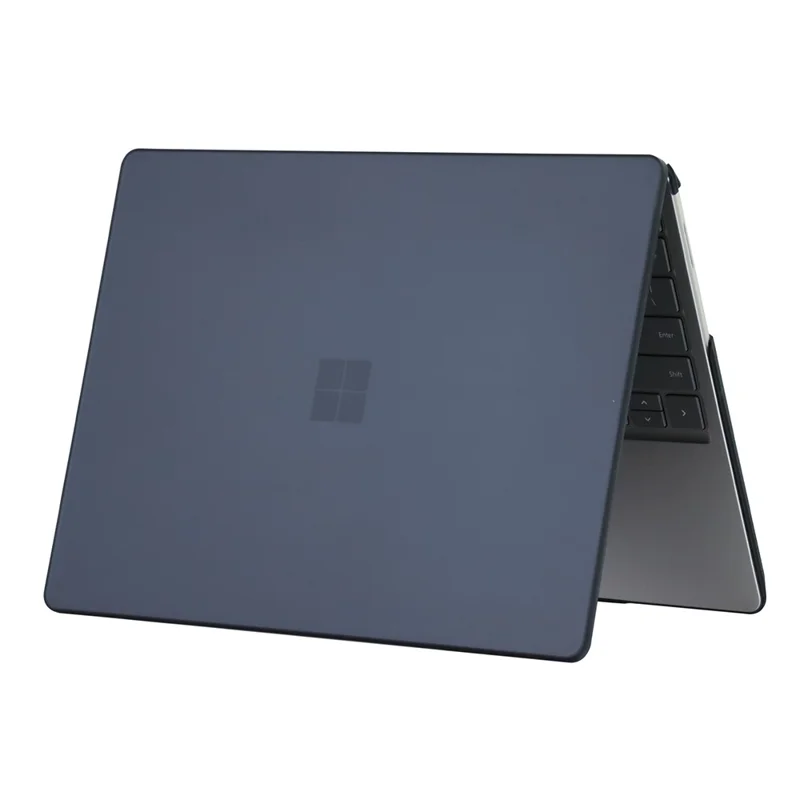Matte Case For Microsoft Surface Laptop Go 3  /  2  /  1 12.4 inch (1943  /  2013) Hard PC Laptop Cover - Black-Cellmalls
