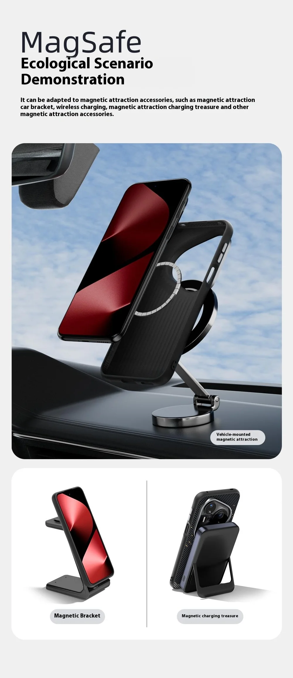 ABEEL For Huawei Pura 80 Case Compatible with MagSafe Ultra Slim PC TPU Phone Back Cover - Deer-Cellmalls