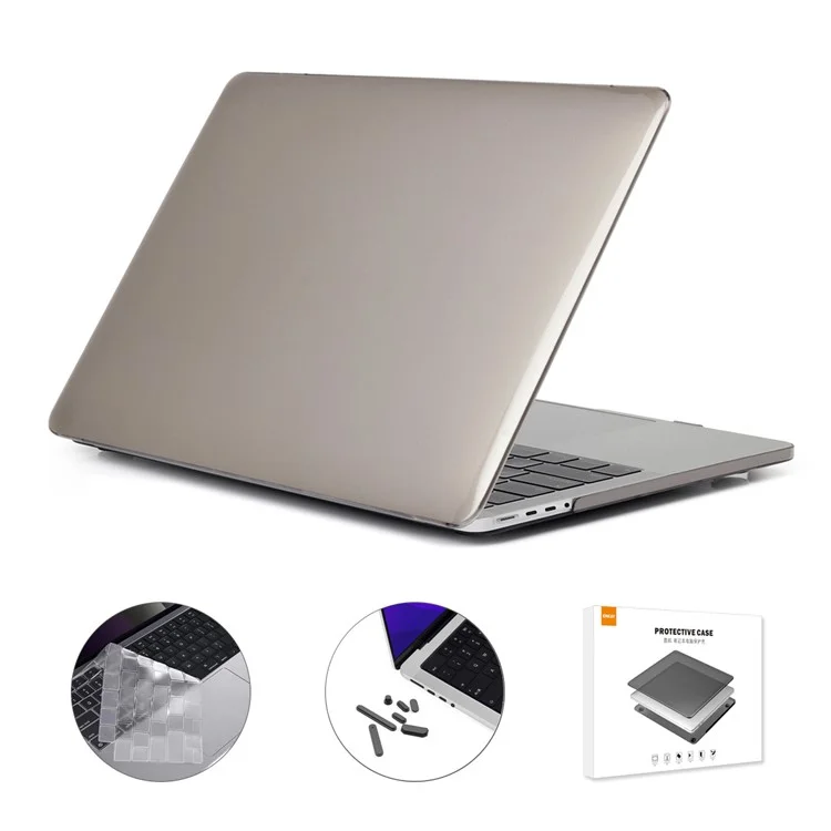 ENKAY HAT PRINCE for MacBook Pro 16 inch (2024) (2023) (2021) A2485 (US Version) Crystal PC Laptop Cover + Keyboard Film + Dust Plugs - White-Cellmalls