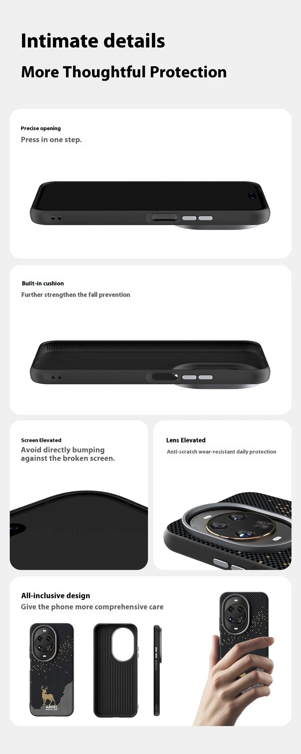 ABEEL For Huawei nova 14 Ultra 5G Case Compatible with MagSafe Ultra Slim PC TPU Phone Back Cover - The Great Wall-Cellmalls