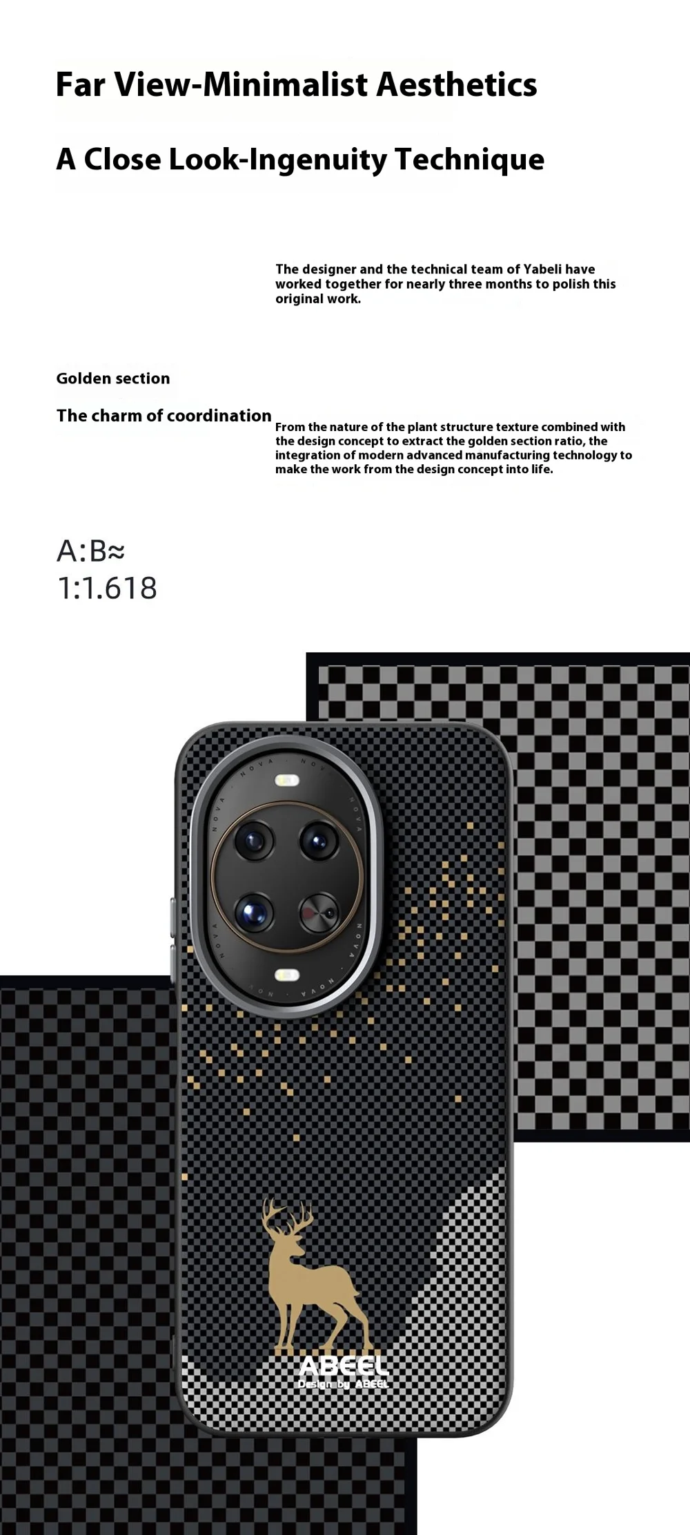 ABEEL For Huawei nova 14 Ultra 5G Case Compatible with MagSafe Ultra Slim PC TPU Phone Back Cover - The Great Wall-Cellmalls