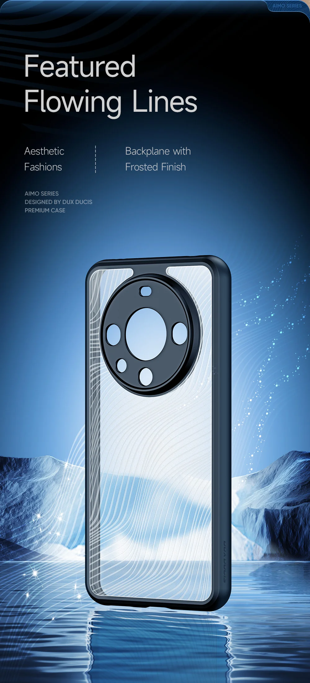 DUX DUCIS Aimo Series for Huawei Mate 60 Pro Phone Case Matte TPU Frame + PC Phone Shell Cover (REACH Certification) - Black-Cellmalls