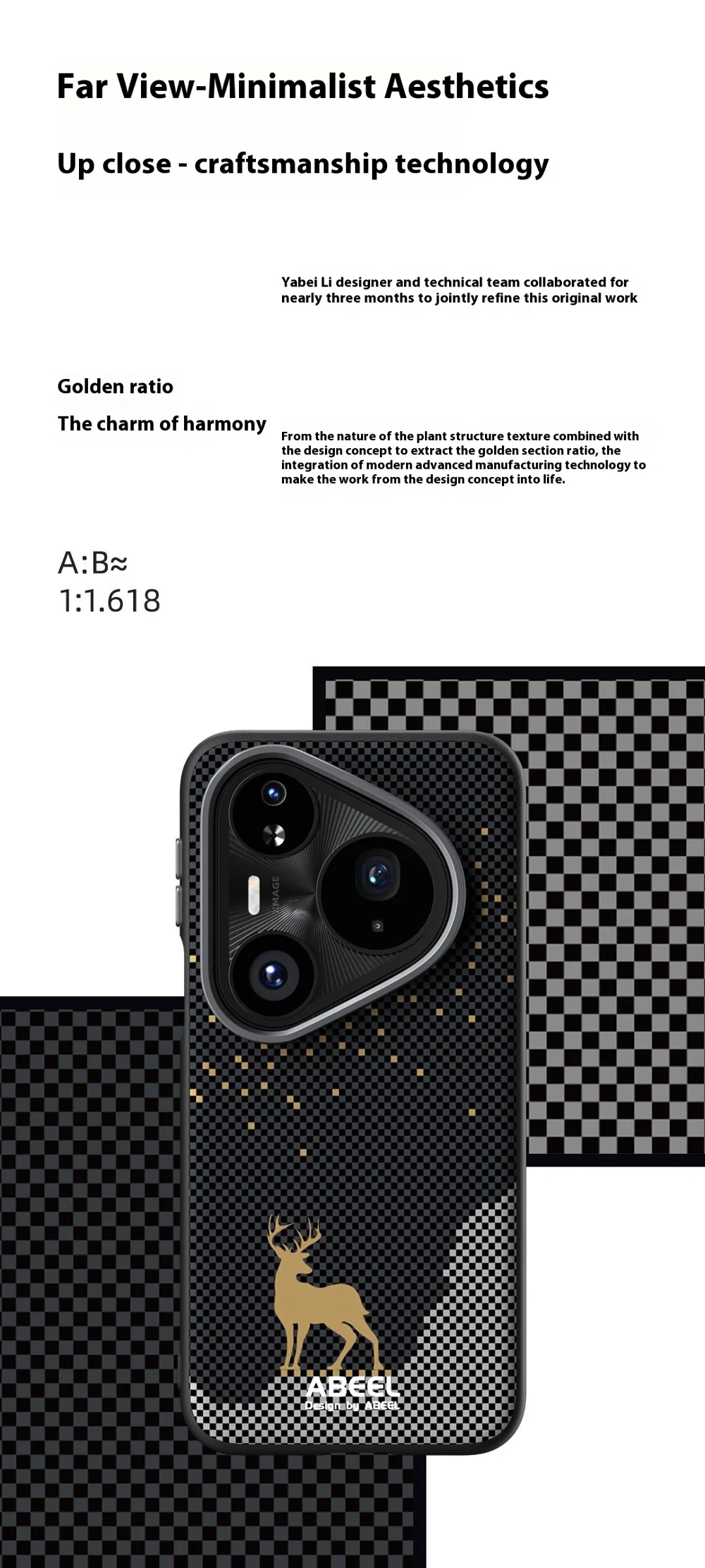 ABEEL For Huawei Pura 80 Ultra Case Compatible with MagSafe Ultra Slim PC TPU Phone Back Cover - Deer-Cellmalls