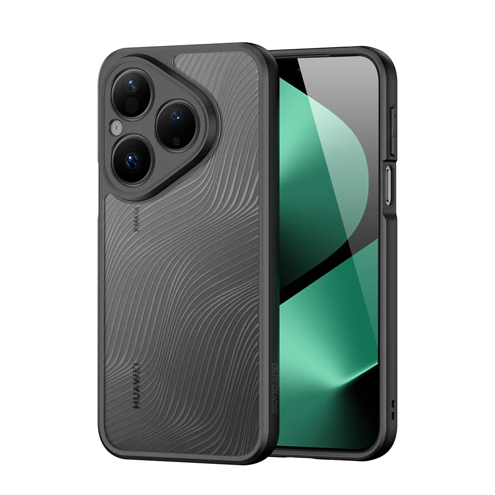 For Huawei Pura 80 Case DUX DUCIS Aimo Series TPU+PC Matte Drop-proof Phone Cover (REACH Certification) - Black-Cellmalls
