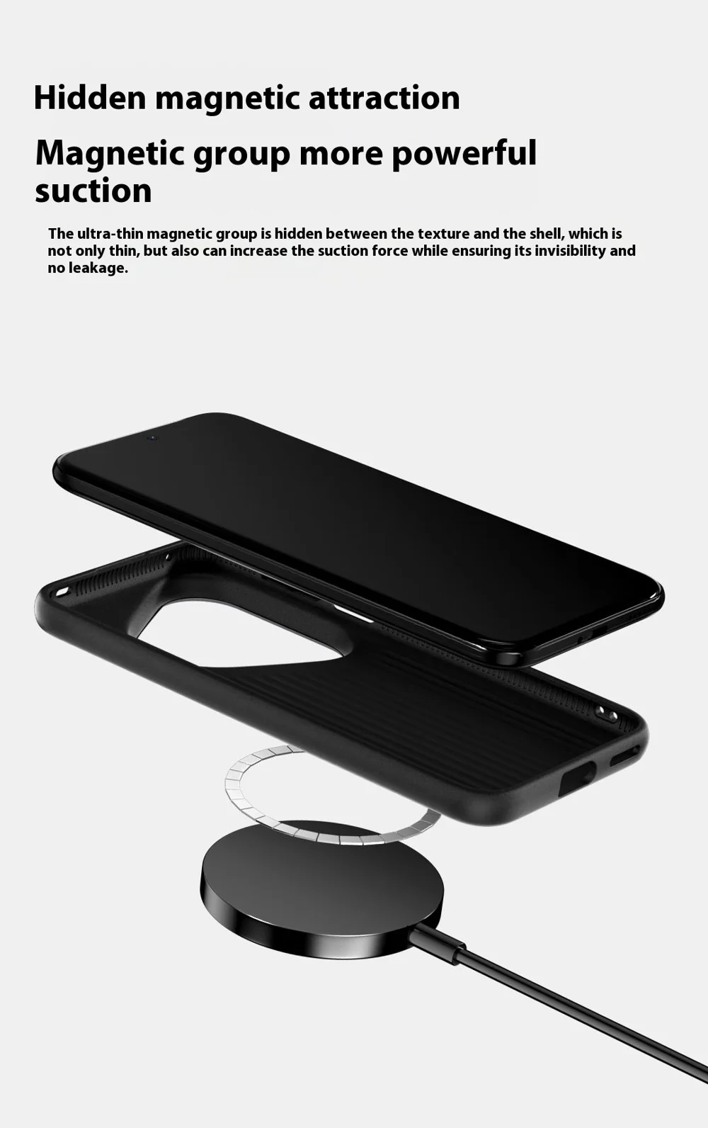 ABEEL For Huawei Pura 80 Case Compatible with MagSafe Printed PC TPU Aluminum Alloy Leather Phone Cover - Black-Cellmalls