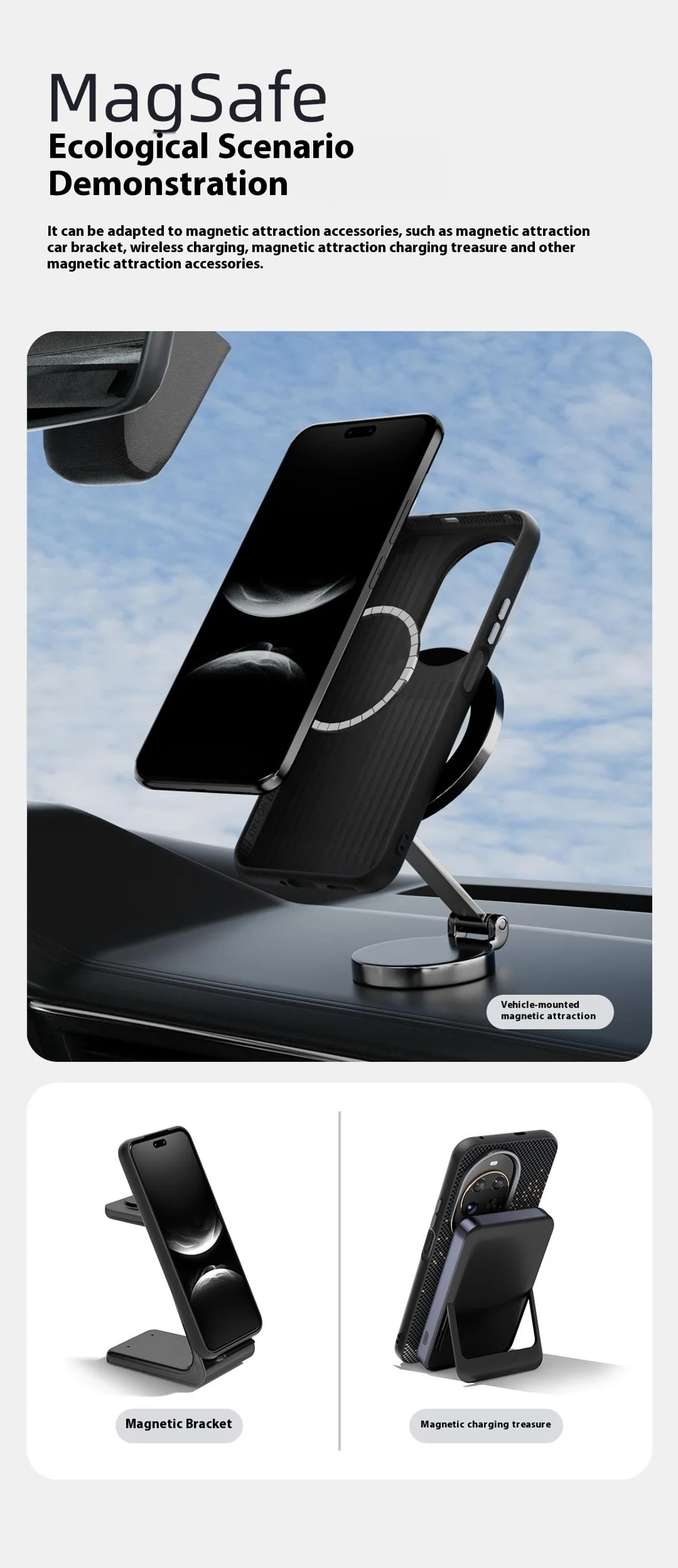 ABEEL For Huawei nova 14 Pro 5G Case Compatible with MagSafe Ultra Slim PC TPU Phone Back Cover - Deer-Cellmalls