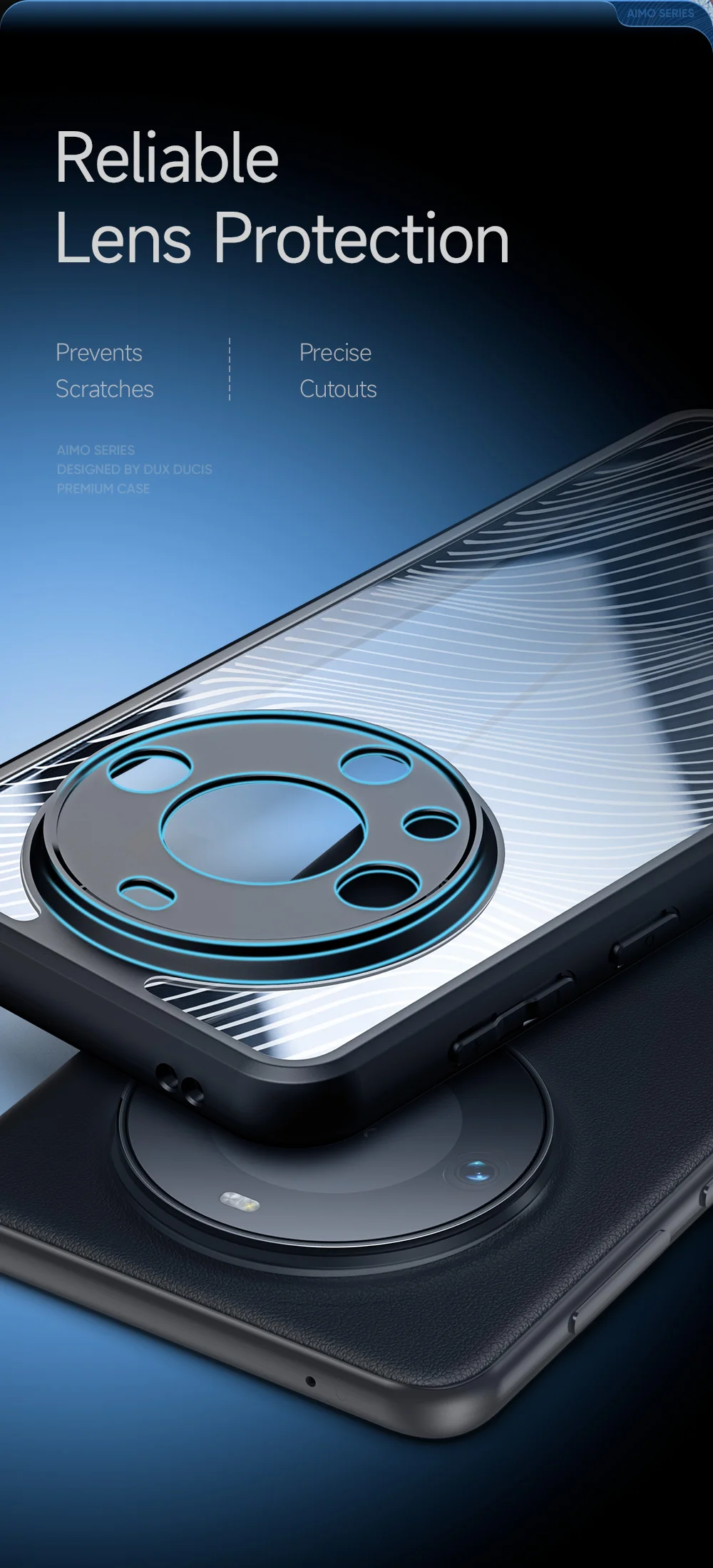 DUX DUCIS Aimo Series for Huawei Mate 60 Pro Phone Case Matte TPU Frame + PC Phone Shell Cover (REACH Certification) - Black-Cellmalls