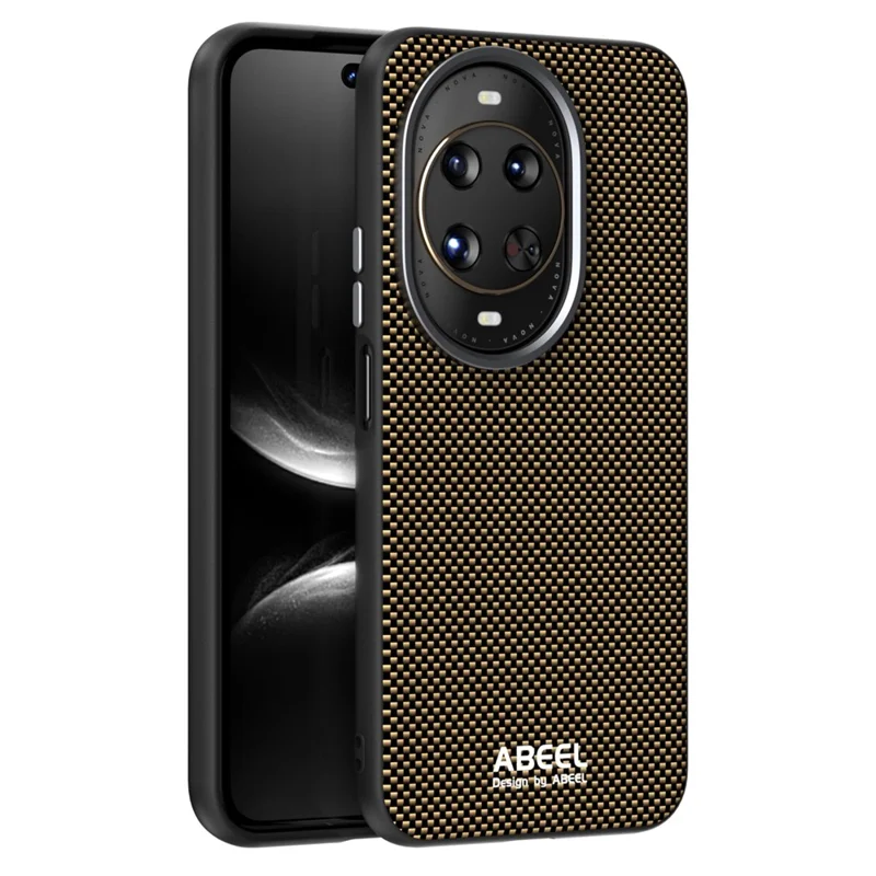 ABEEL For Huawei nova 14 Ultra 5G Case Compatible with MagSafe Printed PC TPU Aluminum Alloy Leather Phone Cover - Black-Cellmalls