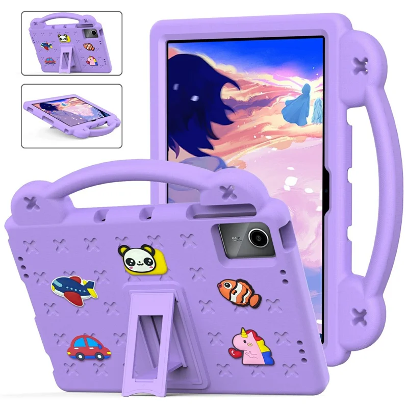 For Huawei MatePad SE 11 / Lenovo Tab M11 / Xiaoxin Pad 11 2024 / Xiaomi Redmi Pad SE Case EVA Tablet Cover - Purple-Cellmalls