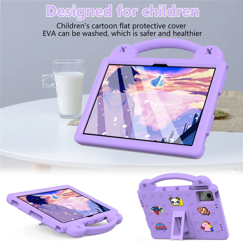 For Huawei MatePad SE 11 / Lenovo Tab M11 / Xiaoxin Pad 11 2024 / Xiaomi Redmi Pad SE Case EVA Tablet Cover - Purple-Cellmalls