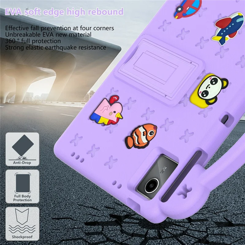 For Huawei MatePad SE 11 / Lenovo Tab M11 / Xiaoxin Pad 11 2024 / Xiaomi Redmi Pad SE Case EVA Tablet Cover - Purple-Cellmalls