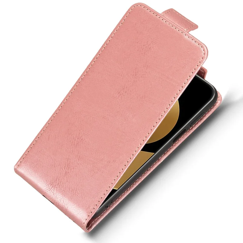 For Huawei Pura 80 Ultra Stand Case Magnetic Clasp Vertical Flip Leather Phone Cover with Card Holder - Rose Gold-Cellmalls