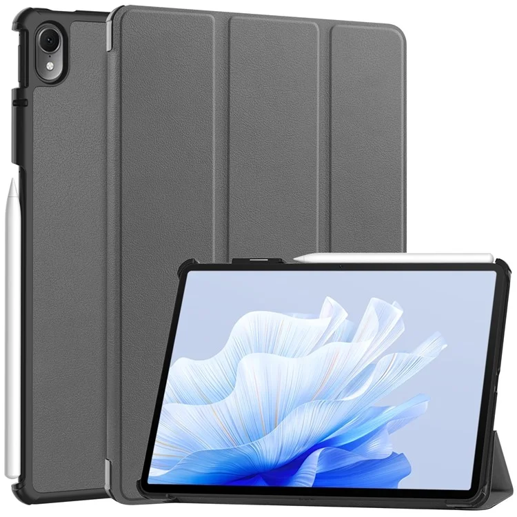 Tablet Case for Huawei MatePad Air 11.5 inch (2023) Tri-fold Stand Auto Sleep  /  Wake PU Leather Full Protective Cover - Black-Cellmalls