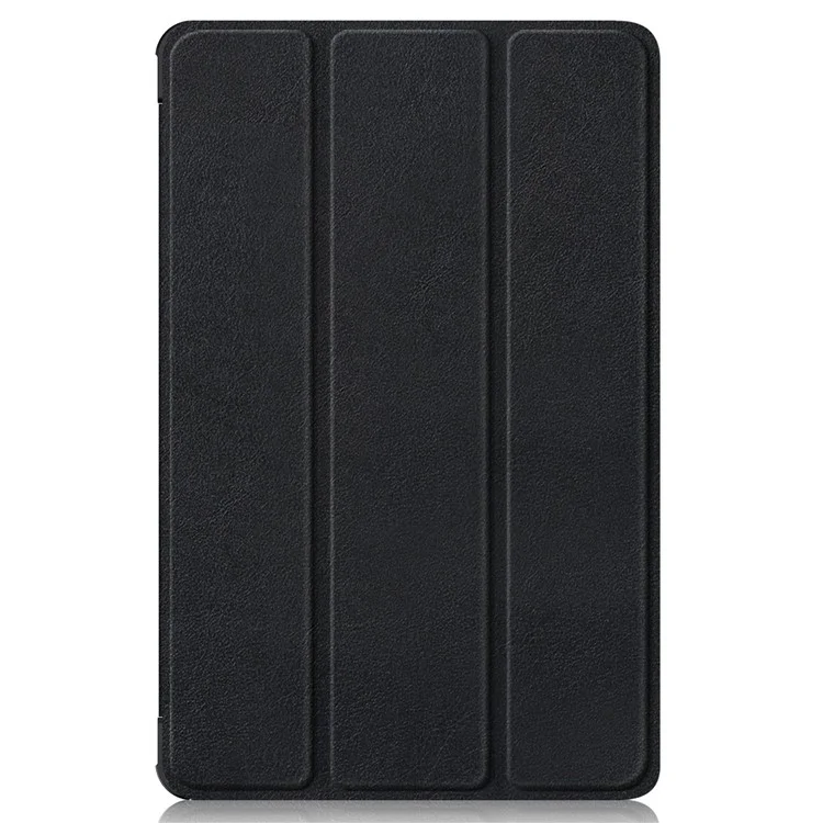 For Huawei MatePad Pro 11 (2022) Protective Case PU Leather Solid Color Folio Flip Cover Tri-fold Stand Tablet Protector with Auto Wake  /  Sleep - Black-Cellmalls