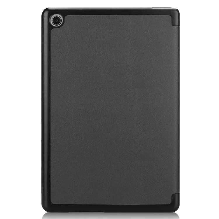 Tri-fold Stand Leather Protection Cover for Huawei Mediapad C5 10 / M5 Lite 10 - Black-Cellmalls