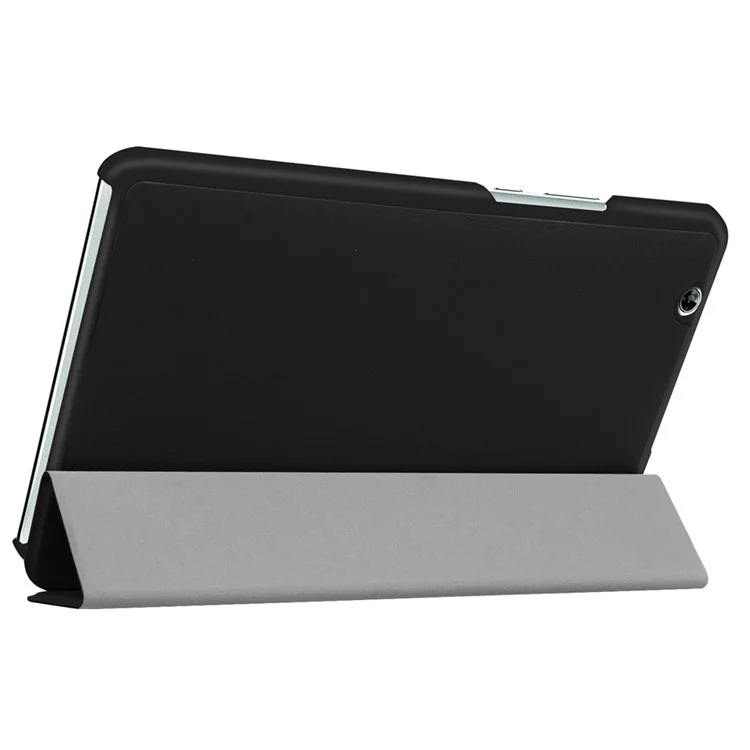 Tri-fold Stand Leather Case for Huawei MediaPad M3 8.4 - Black-Cellmalls