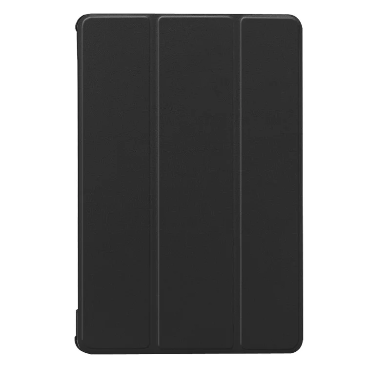 Stable Tri-fold Stand Leather Case with Stand for Huawei MediaPad M5 10 / M5 10 (Pro) - Black-Cellmalls