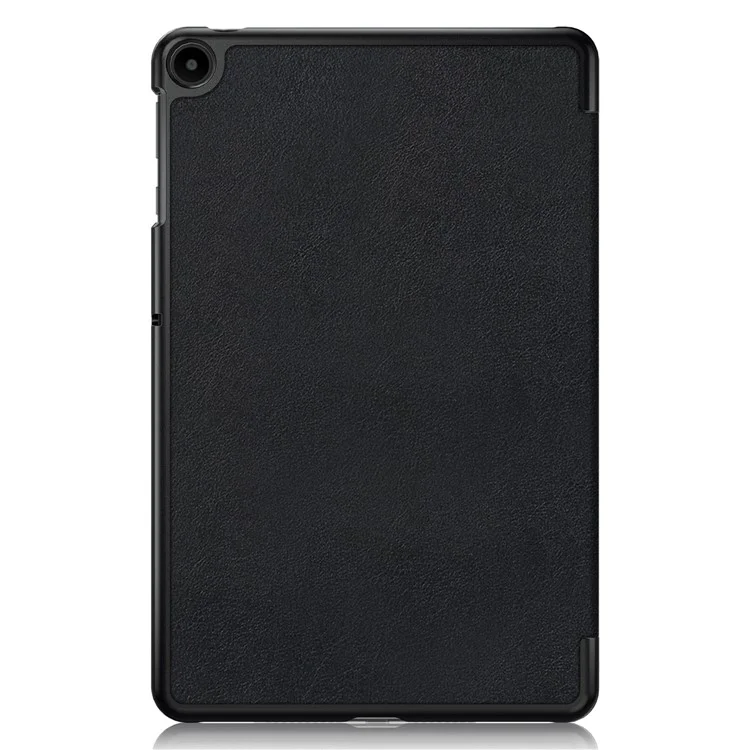 For Huawei MatePad SE 10.4-inch PU Leather Tablet Case Tri-fold Stand Anti-drop Tablet Cover - Black-Cellmalls