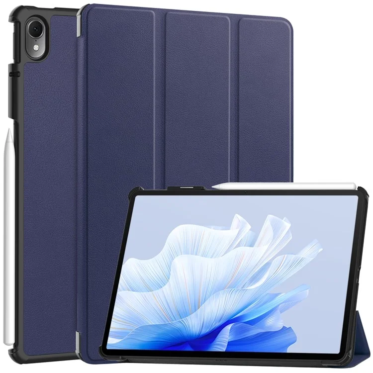 Tablet Case for Huawei MatePad Air 11.5 inch (2023) Tri-fold Stand Auto Sleep  /  Wake PU Leather Full Protective Cover - Black-Cellmalls