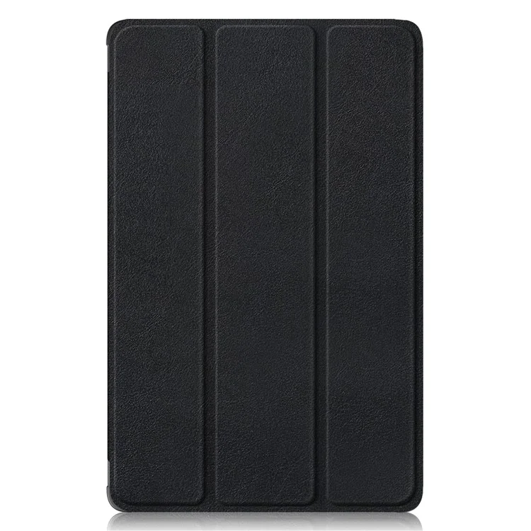 For Huawei MatePad SE 10.4-inch PU Leather Tablet Case Tri-fold Stand Anti-drop Tablet Cover - Black-Cellmalls