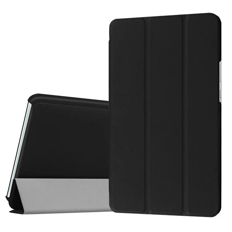Tri-fold Stand Leather Case for Huawei MediaPad M3 8.4 - Black-Cellmalls