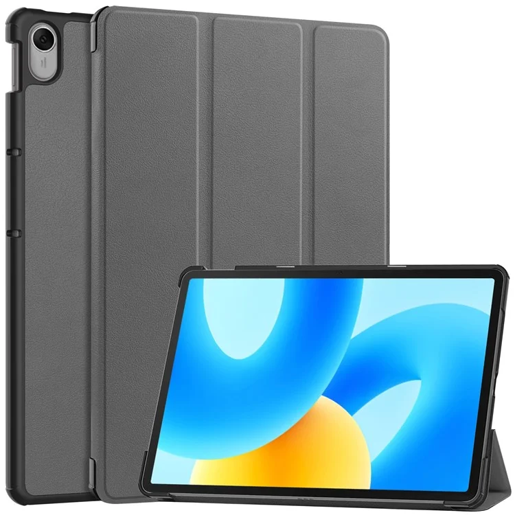 For Huawei MatePad 11.5 Tri-fold Stand Tablet Case Auto Wake / Sleep Tablet Leather Cover - Black-Cellmalls