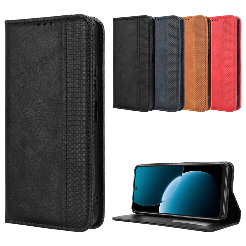 For Huawei Enjoy 80 Leather Case Wallet Stand Retro Texture Phone Cover - Black-Cellmalls