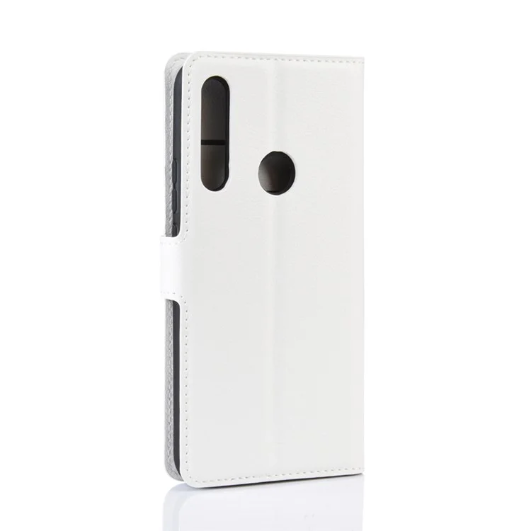 Litchi Texture Wallet Leather Phone Cover for Huawei Honor 9X (Global) / P Smart Z / Y9 Prime 2019 /  Enjoy 10 Plus - White-Cellmalls