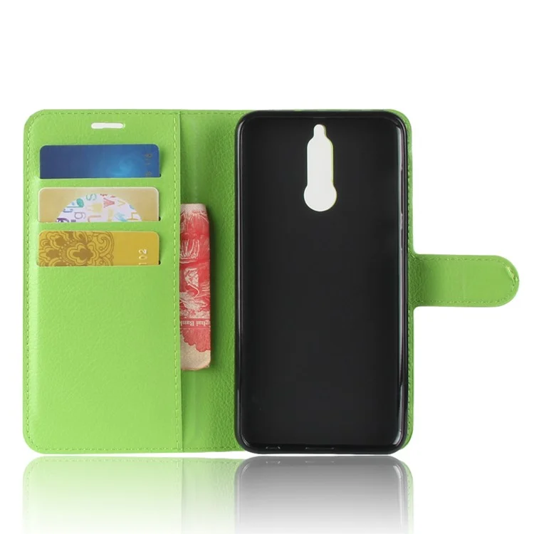 For Huawei nova 2i / Maimang 6 / Mate 10 Lite Litchi Skin Magnetic Leather Wallet Stand Case - Green-Cellmalls