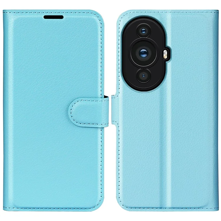 For Huawei nova 11 Pro / nova 11 Ultra Dustproof Phone Cover TPU + PU Leather Litchi Texture Phone Stand Case Wallet - Black-Cellmalls