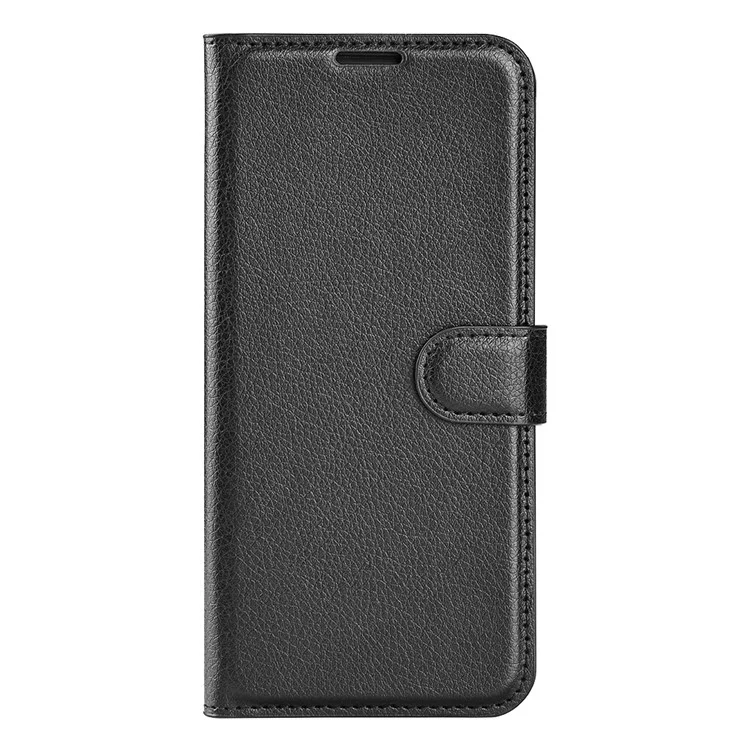 For Huawei nova Y61 4G Full Protection Flip Phone Case Litchi Texture PU Leather Stand Wallet Phone Cover - Black-Cellmalls