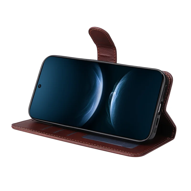 For Huawei nova 14 5G PU Leather Wallet Case ENKAY HAT PRINCE Phone Stand Cover with Tempered Glass - Pink-Cellmalls