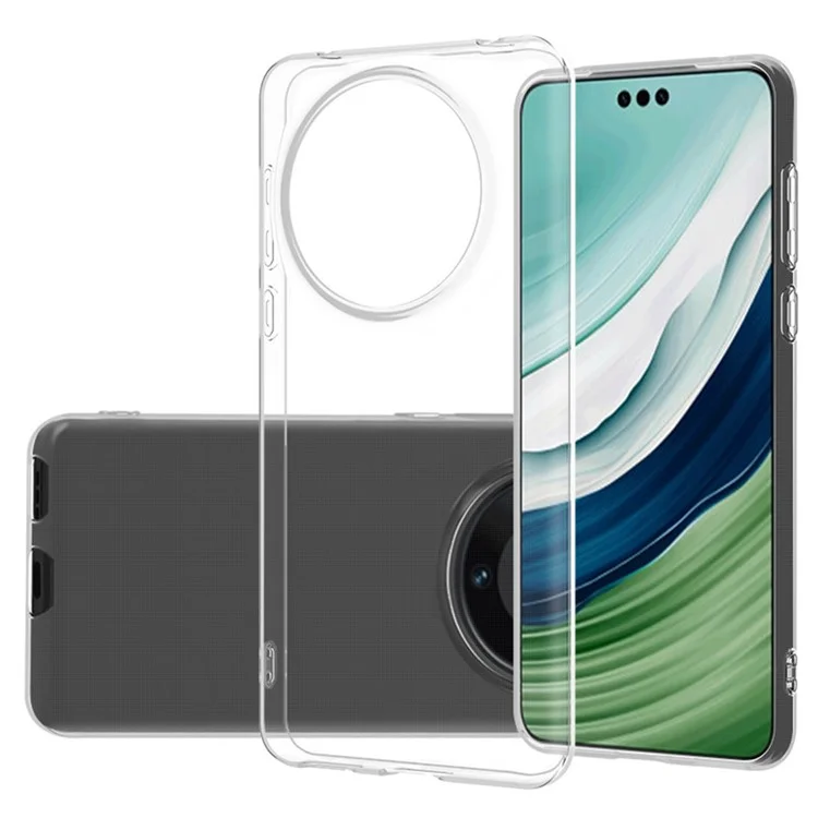 For Huawei Mate 60 Pro Super Thin TPU Phone Shell Transparent Phone Case Cover (Big Rear Lens Hole)-Cellmalls