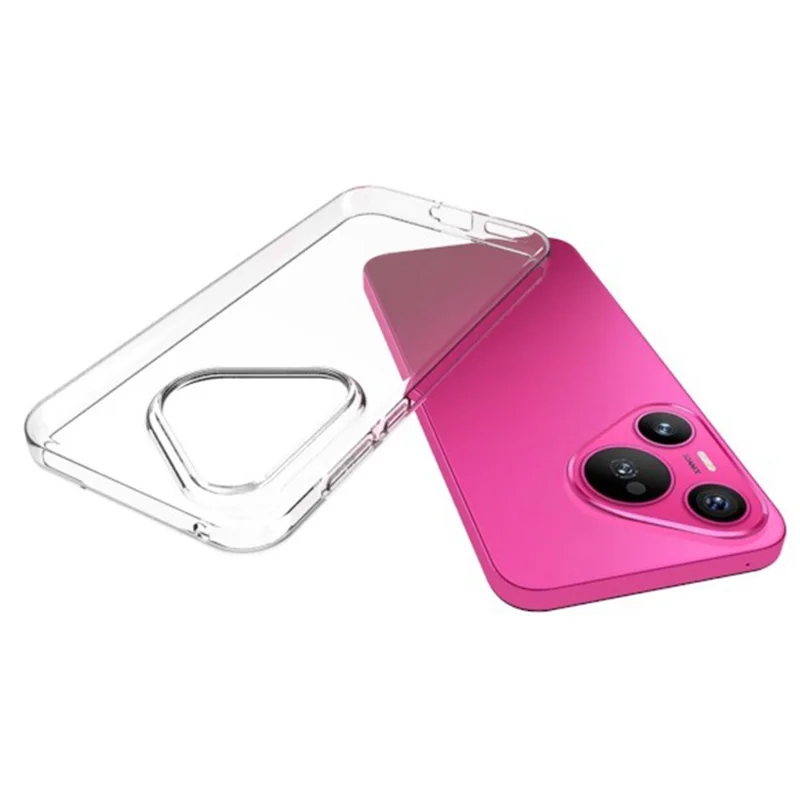 For Huawei Pura 70 TPU Back Case Ultra Thin Transparent Phone Cover with Big Lens Hole-Cellmalls