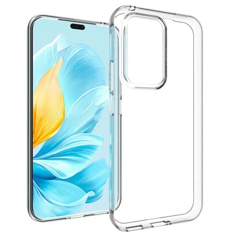 For Honor 200 Lite Cell Phone Case Ultra Thin Transparent TPU Back Cover with Big Lens Hole-Cellmalls