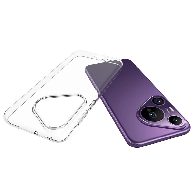 For Huawei Pura 70 Pro / Pura 70 Pro+ Case Ultra Slim Clear TPU Phone Shell with Big Lens Hole-Cellmalls