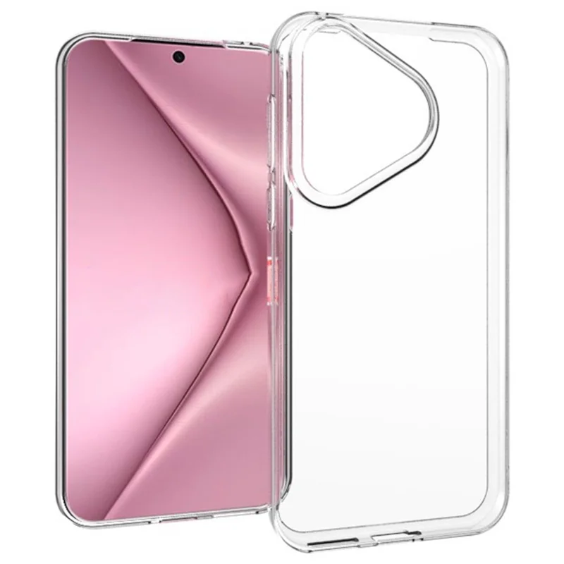 For Huawei Pura 70 TPU Back Case Ultra Thin Transparent Phone Cover with Big Lens Hole-Cellmalls
