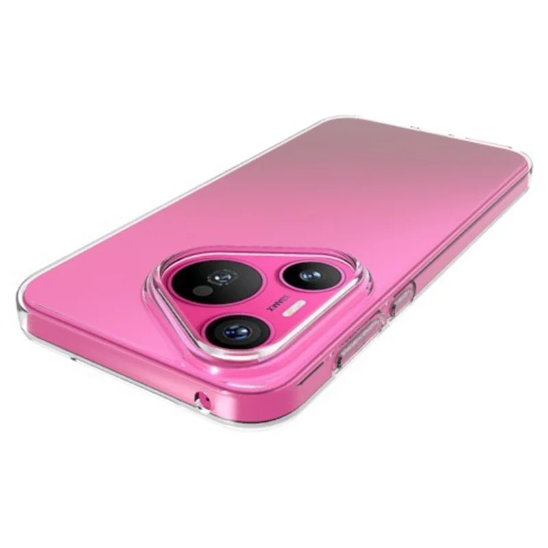 For Huawei Pura 70 TPU Back Case Ultra Thin Transparent Phone Cover with Big Lens Hole-Cellmalls