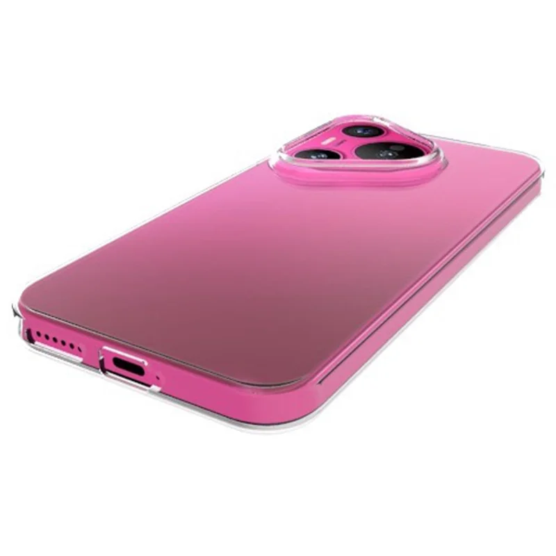 For Huawei Pura 70 TPU Back Case Ultra Thin Transparent Phone Cover with Big Lens Hole-Cellmalls