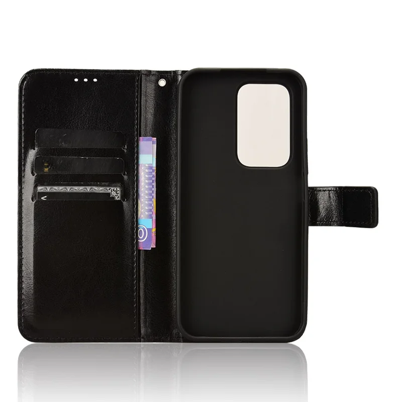 For Honor 200 Lite Case Leather Wallet Phone Cover Mobile Accessories Wholesale Supplier - Black-Cellmalls