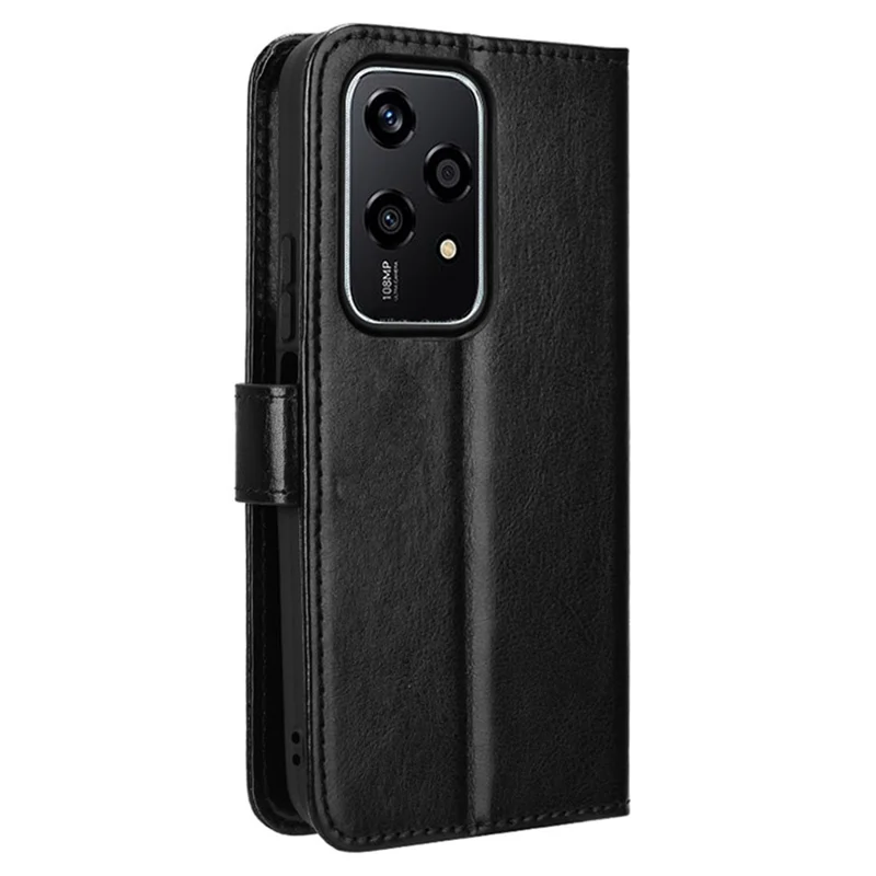 For Honor 200 Lite Case Leather Wallet Phone Cover Mobile Accessories Wholesale Supplier - Black-Cellmalls