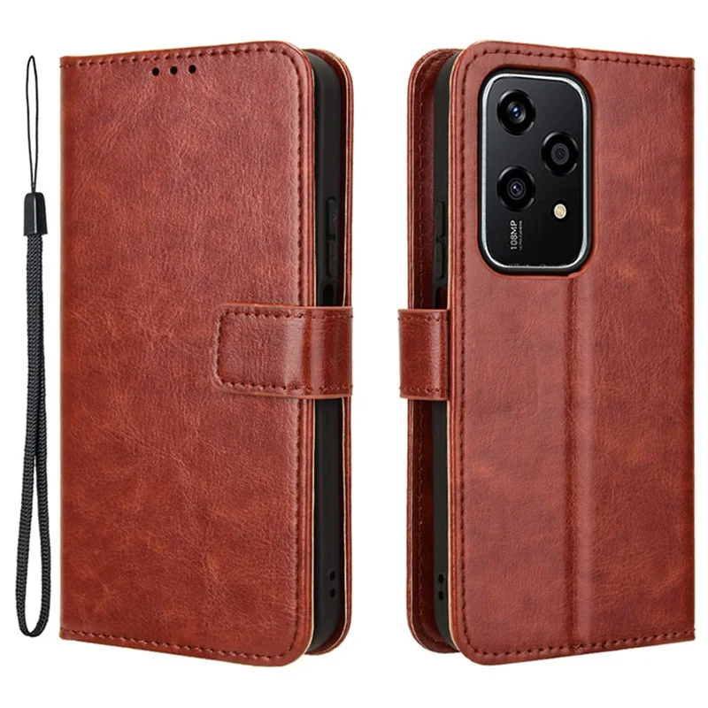 For Honor 200 Lite Case Leather Wallet Phone Cover Mobile Accessories Wholesale Supplier - Black-Cellmalls