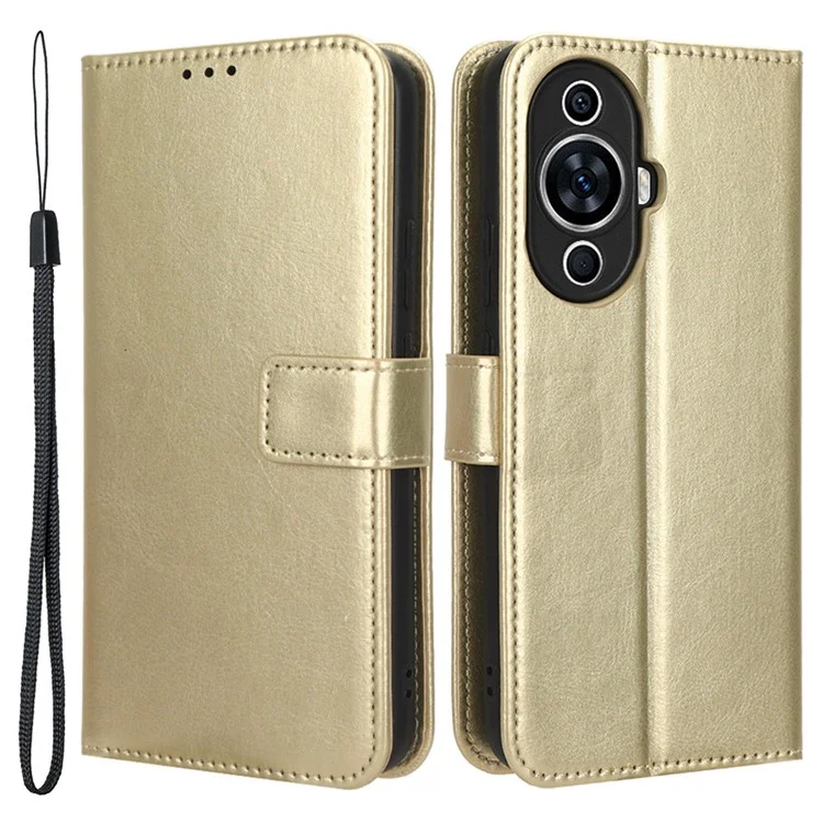 For Huawei nova 11 / nova 12s 4G / nova 12 Lite 4G Wallet Phone Case PU Leather+TPU Crazy Horse Texture Phone Cover with Stand Function - Red-Cellmalls