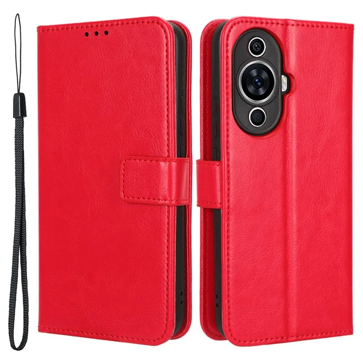 For Huawei nova 11 Pro / nova 11 Ultra Crazy Horse Texture Phone Case Stand Wallet PU Leather Flip Phone Cover - Brown-Cellmalls