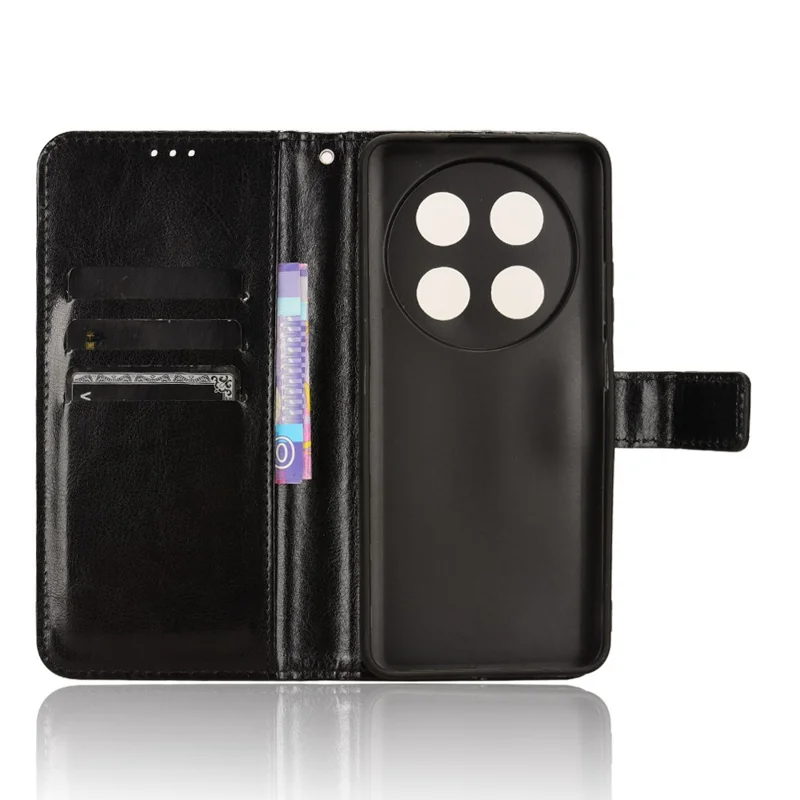 For Huawei nova 13i 4G / nova 12i 4G / Enjoy 70 Pro Leather Wallet Phone Case Mobile Accessories Wholesale - Black-Cellmalls