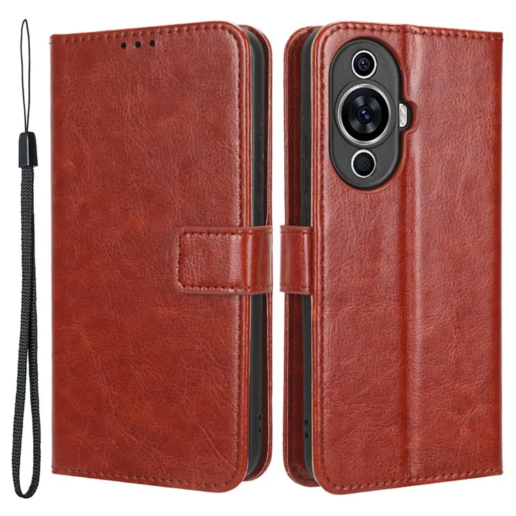 For Huawei nova 11 / nova 12s 4G / nova 12 Lite 4G Wallet Phone Case PU Leather+TPU Crazy Horse Texture Phone Cover with Stand Function - Red-Cellmalls