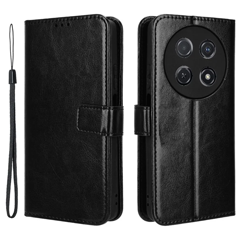 For Huawei nova 13i 4G / nova 12i 4G / Enjoy 70 Pro Leather Wallet Phone Case Mobile Accessories Wholesale - Black-Cellmalls