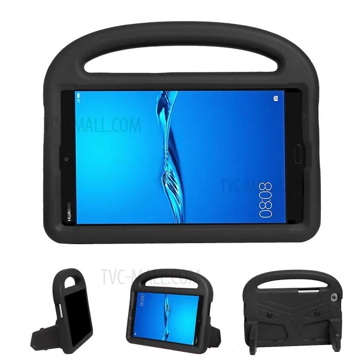 Sparrow Style Shockproof EVA Case with Kickstand for Huawei MediaPad M3 Lite 8/M5 Lite 8 - Black-Cellmalls