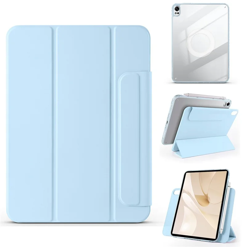 For Huawei MatePad 12 X / MatePad Air (2024) Case Folding Stand Magnetic Leather Tablet Cover - Baby Blue-Cellmalls