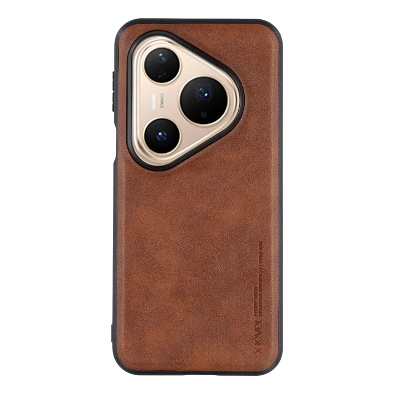 X-LEVEL Bojue-3 Series For Huawei Pura 80 Case Leather Coated PC+TPU Phone Back Cover - Brown-Cellmalls
